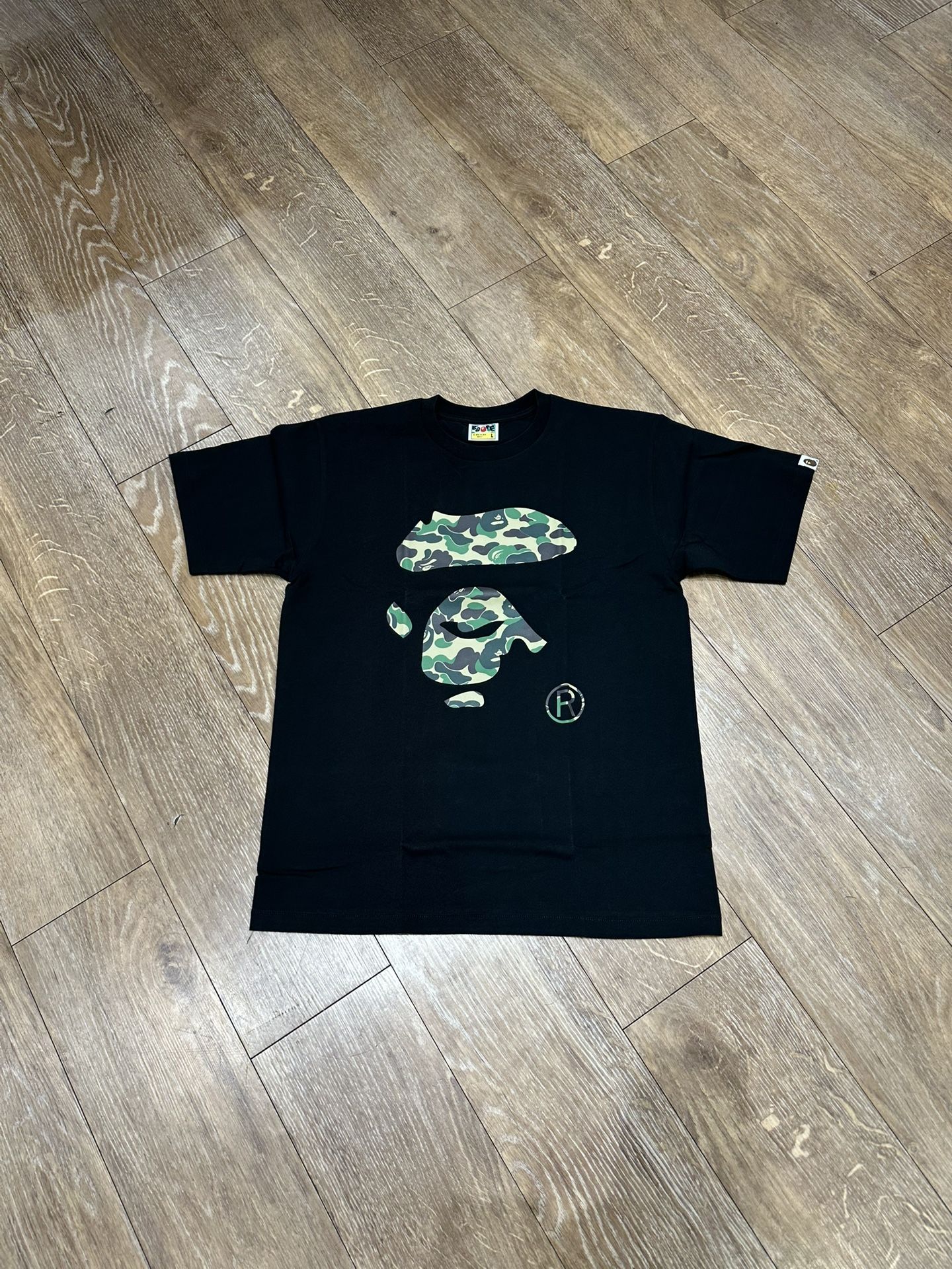 BAPE BIG HEAD GREEN CAMO T-SHIRT
