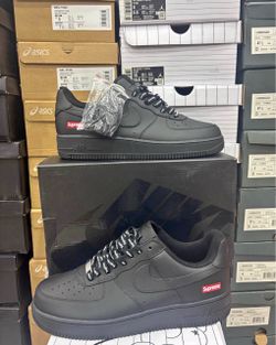 (I)Nike Air Force 1 Low Supreme Black
