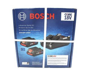 Bosch GXS18V-11N25 CORE18V 18V Lithium-Ion Battery Starter Kit 4.0Ah NEW Sealed