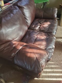 Leather couch