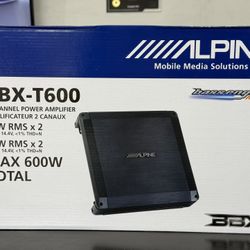 Alpine BBX-T600 Car Amplifier 600W Max 2 Channel Class A/B 