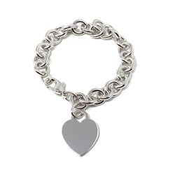 Tiffany &co .925 silver heart bracelet