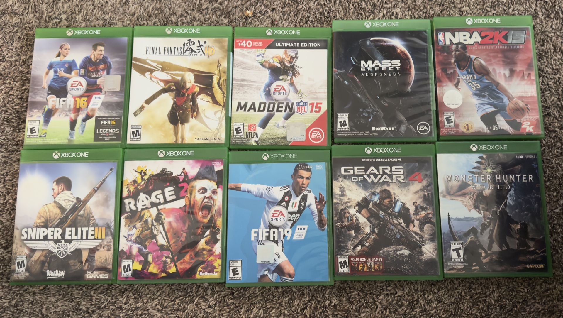 XBOX ONE GAMES $5 EACH