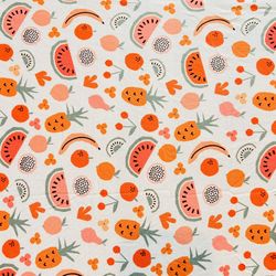 Watermelon Summer Stretch Remnant Fabric By The Yard