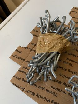 Metal Pepboard Hooks for Business New - set of 154 hooks Thumbnail