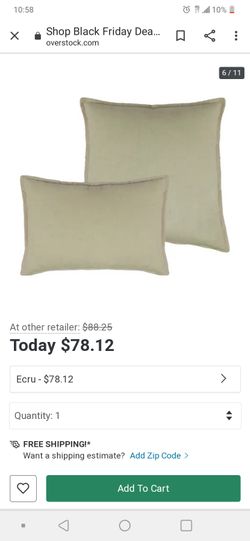 L. Beige pillow set 2 20/14x20