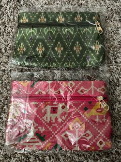 Print Zipper Pouches Set of 2