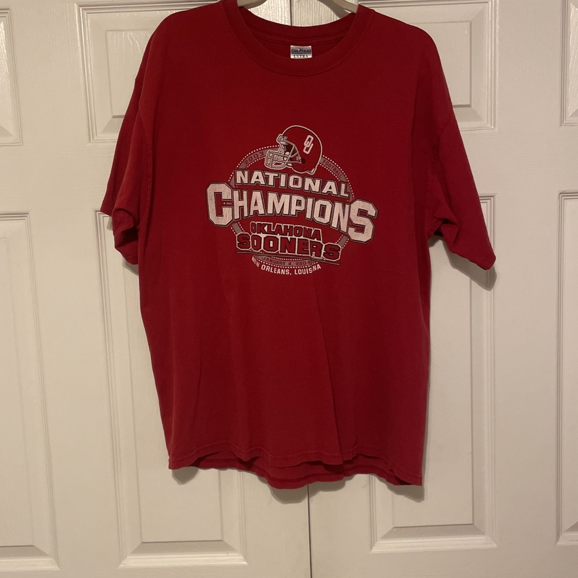 2003 Oklahoma Sooners National Champs T-shirt XL