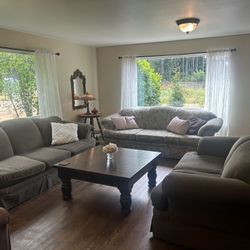 2 Sofas, 1 Loveseat 