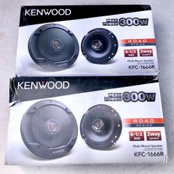 Kenwood Road Series 6.5 Car Audio Speakers New $80’for Both Pairs 