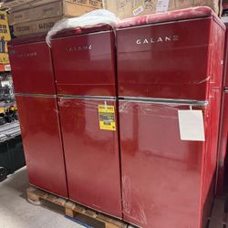 NEW 🧧 Galanz Red Retro 10 Cu Ft Fridges‼️