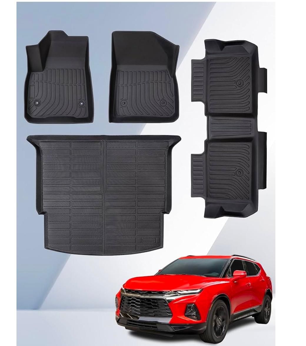 Chevrolet Chevy Blazer Floor Mats 2019-2025 Gas Only All Weather Rubber