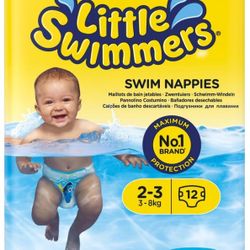 Huggies Little Swimmers Disposable Swim Diapers, X-Small (7lb-18lb.), 12-Count