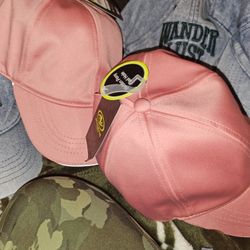 Womens Hats Caps Denim Or Coral One Size 