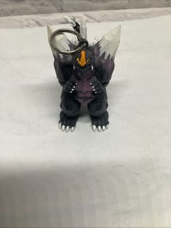 Godzilla Monster Keychain Collectible Plastic Black White Purple Toho
