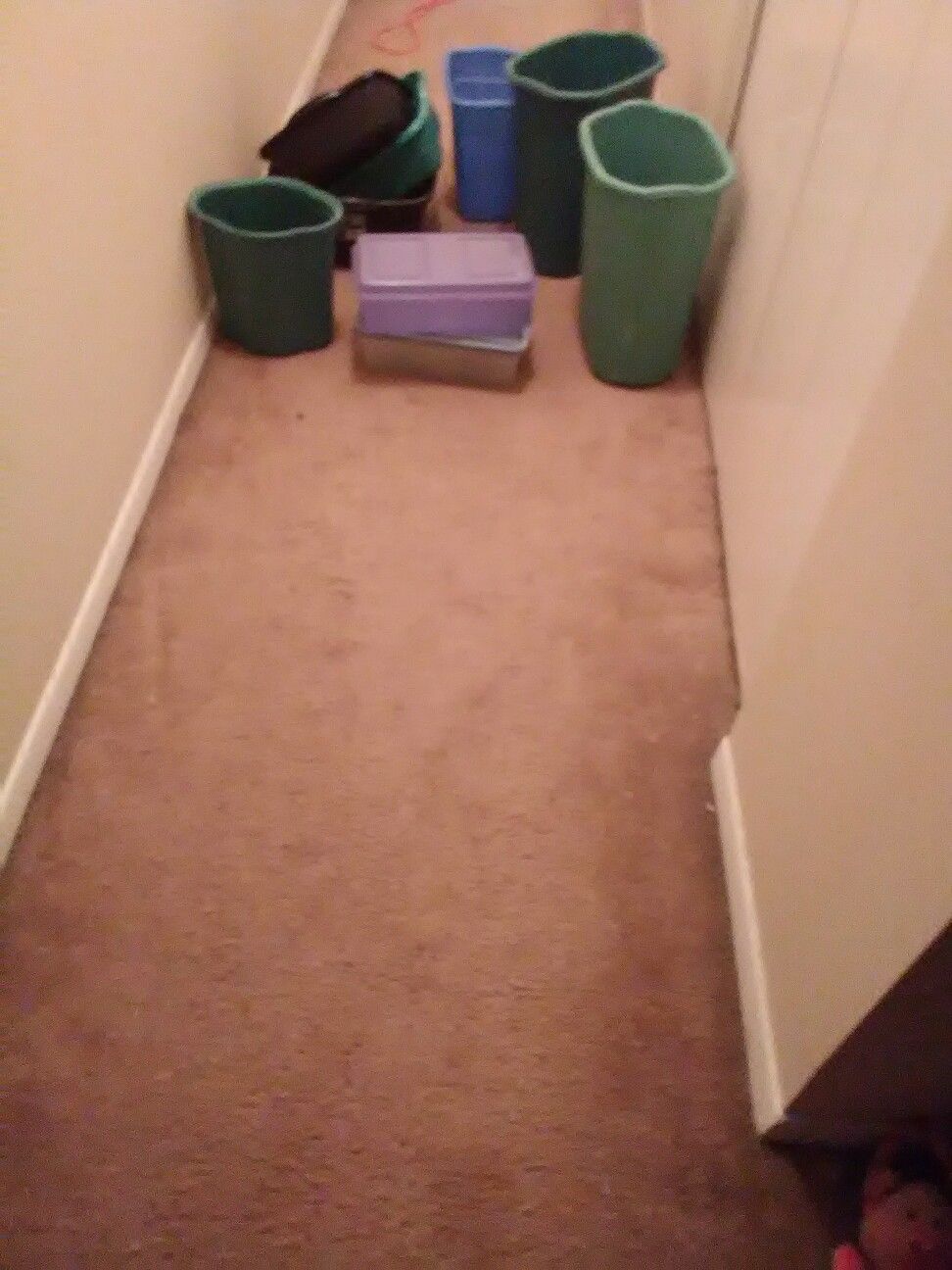Trash cans n dish pans 9 total