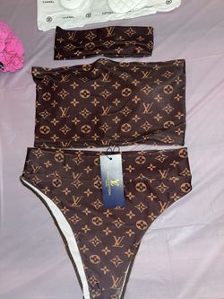 L V Swim Suit & Headband 