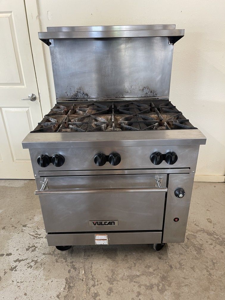 Vulcan Natural Gas 6 Burner Range