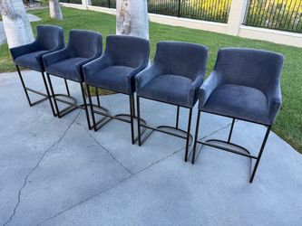 Restoration Hardware Custom Emery Bar Chairs