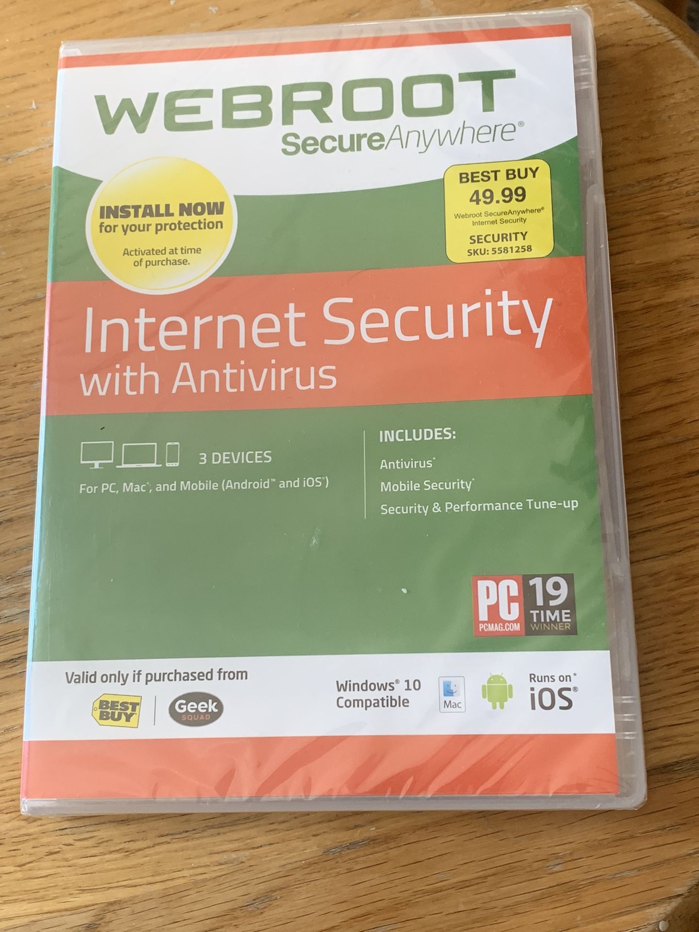 Antivirus Software- Brand New Unused $50 Value