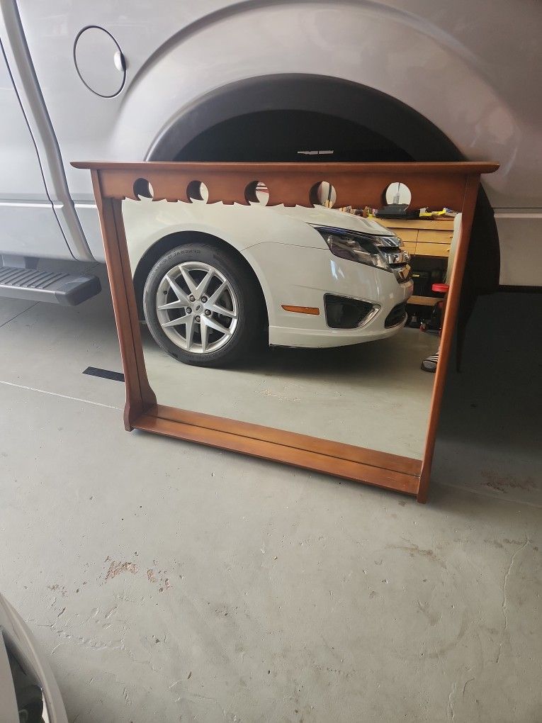 Antique Maple Mirror