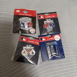 Dodgers opening day pins