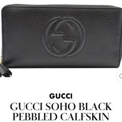 NEW GUCCI SOHO CALFSKIN WALLET