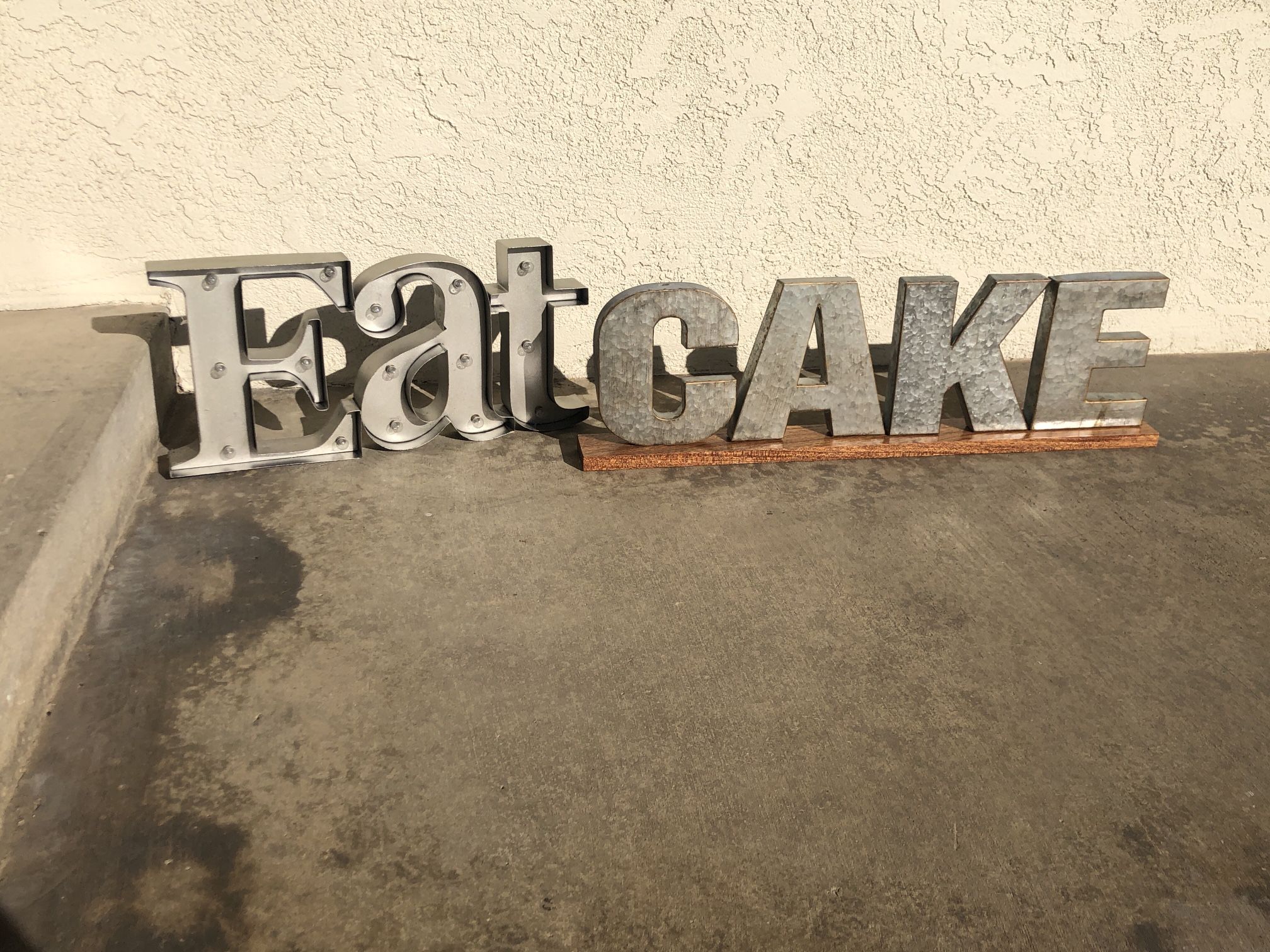 Eat Cake Decorative Sign