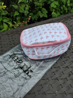 Mark from avon flamingo cosmetic bag