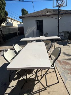 Lifetime Folding Tables and Chairs Set
