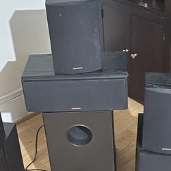 7 Onkyo Surround Sounds Speakers 