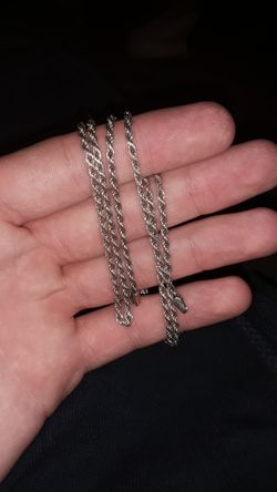 Silver rope chain