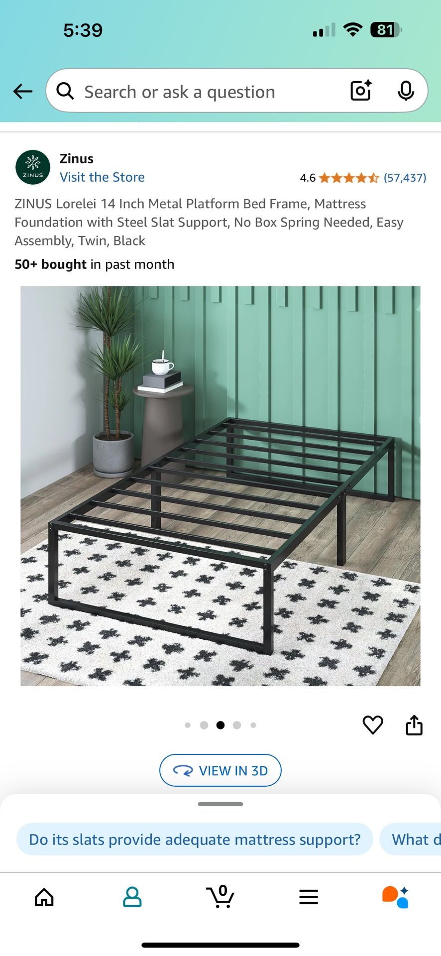 Three Brand New, Unopened Black Twin Bed Frames