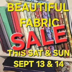 Beautiful Fabric For Sale $3 Per Pound (1lb Is Approx 3 Yards!)