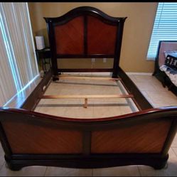 Full Sized Curved Sleigh Bed Frame 