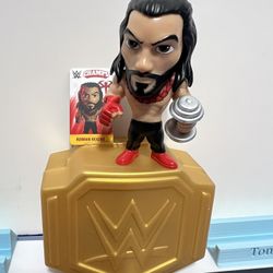 WWE Champs Mini Figure Roman Reigns (with Dumbbell and Case)