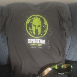 Spartan Beast Shirt And Medal