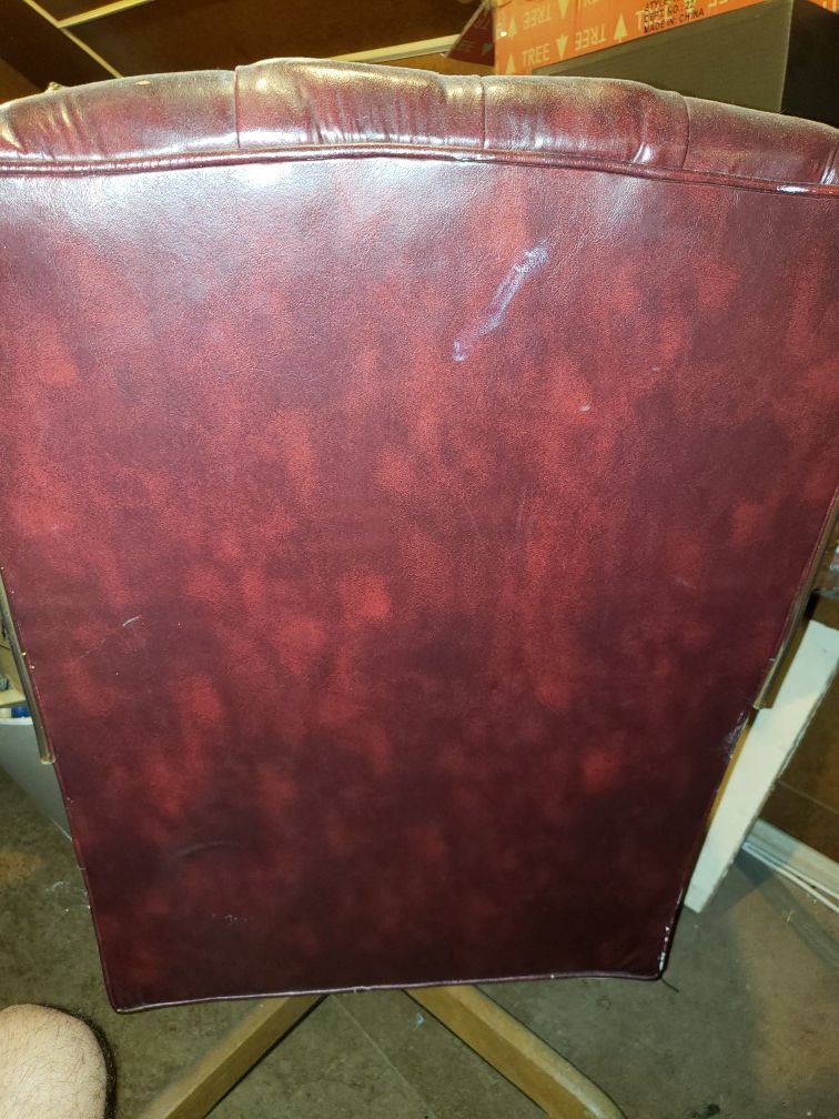 OFFICE CHAIR, BURGANDY