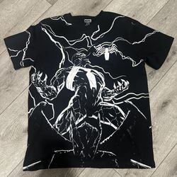 AOP Venom Marvel Black Shirt Large & XL 
