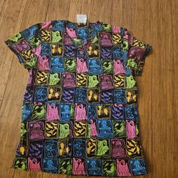 Halloween Scrub Top