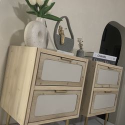 Boho Nightstands Set Of 2 