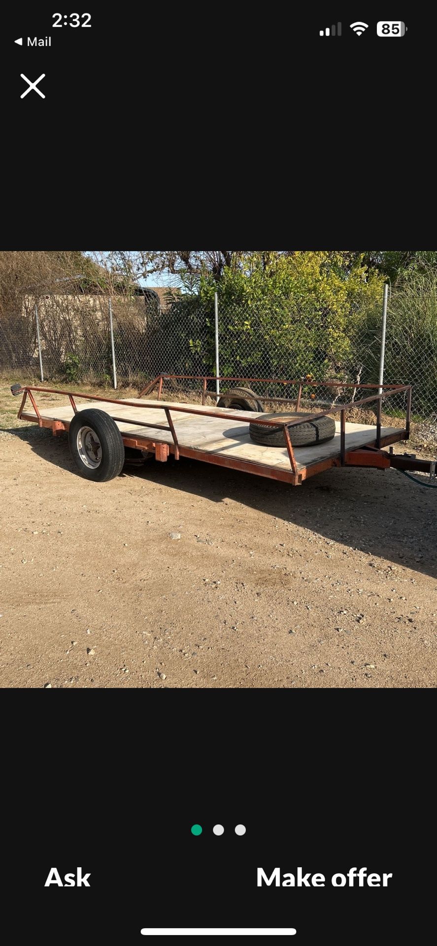 Flat Bed Tilt Trailer 