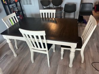 Wooden kitchen table