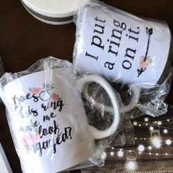 Engagement Gift Set Of 2 Mugs 