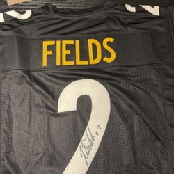 Signed Justin Fields Jersey XL