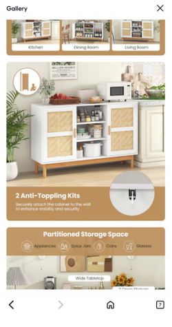 New white accent cabinet
