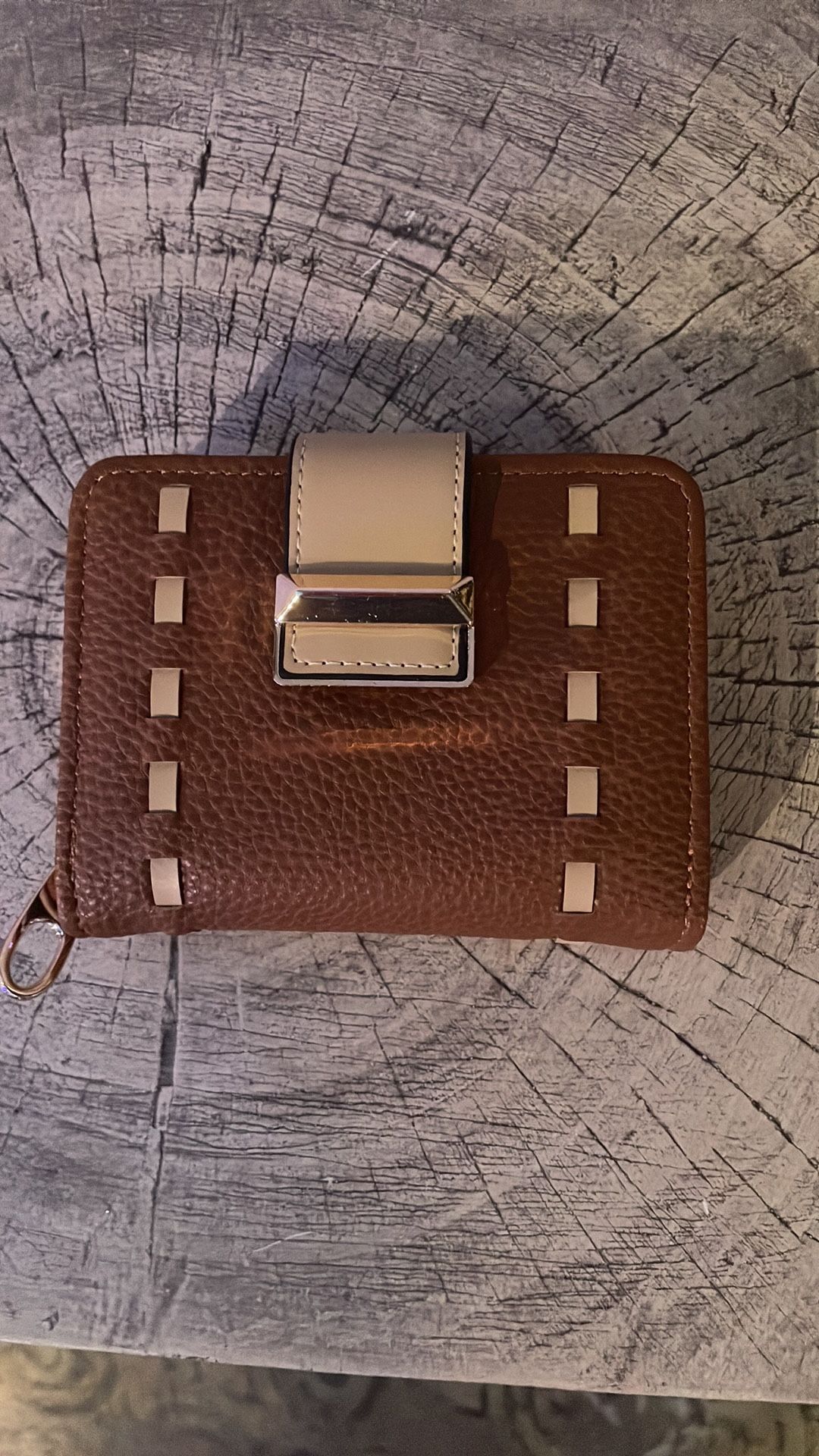 BRAND NEW BROWN AND TAN WALLET 