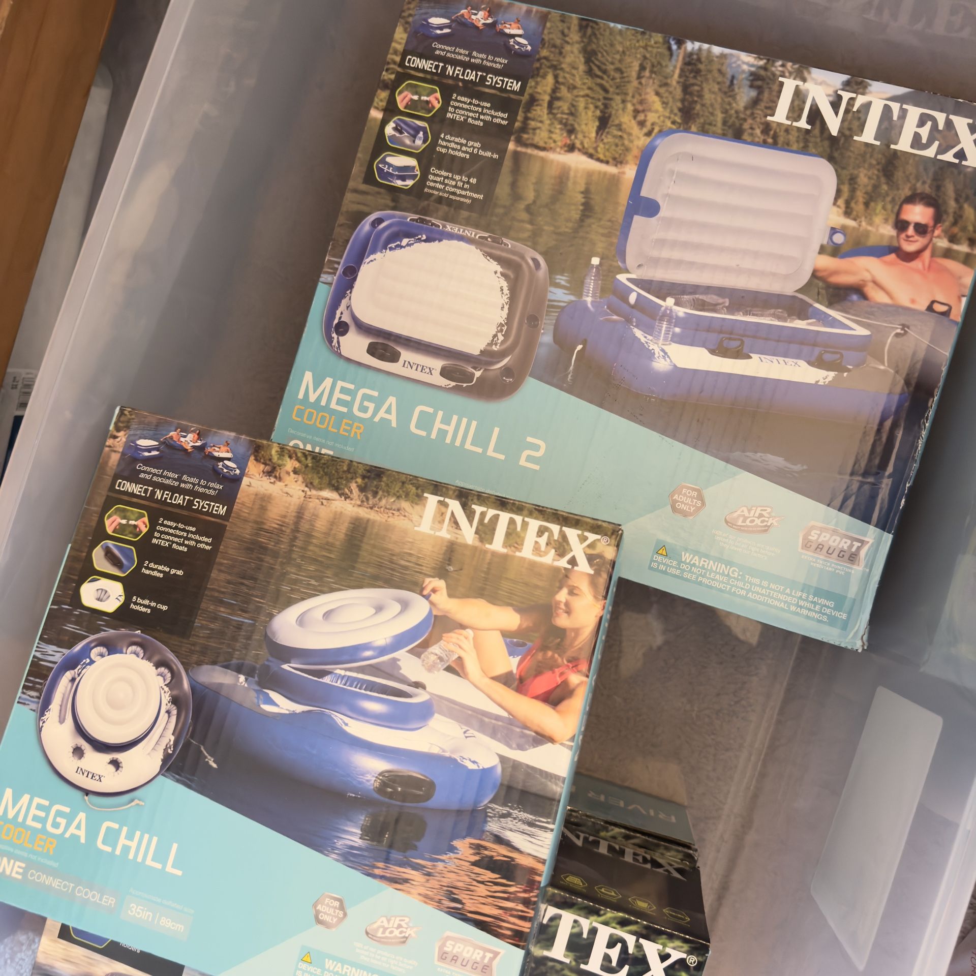 Intex River Floats With 2 Coolers