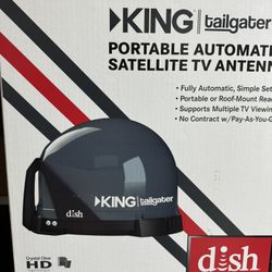 Great DEAL!!  Dish Tailgater Portable satellite TV Antenna and HD receiver - Like New $329.00