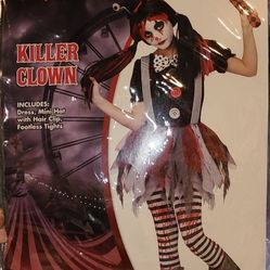 Killer Clown Girls Costume